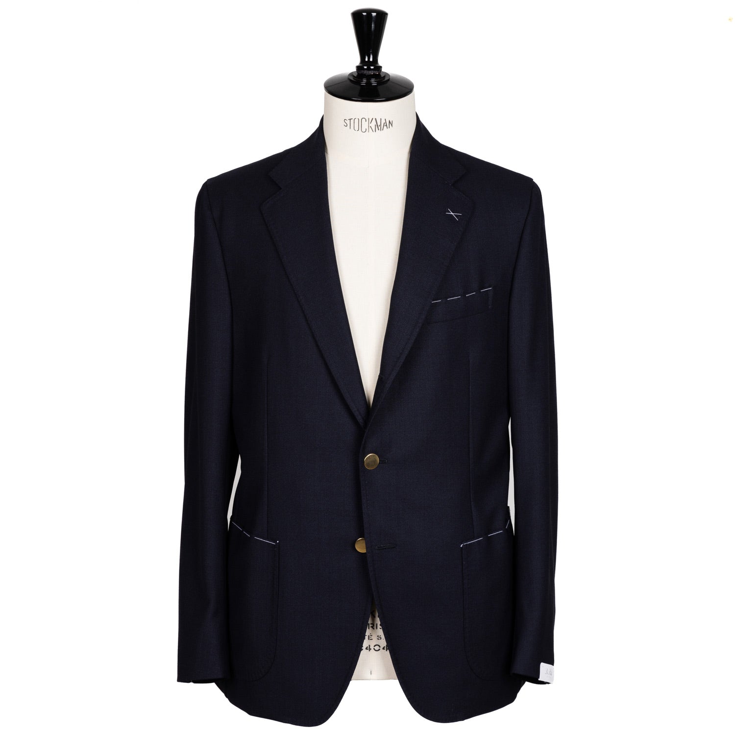 MJ Exclusive: Dark Blue Jacket "Golden Fox" made from pure Wool - handmade